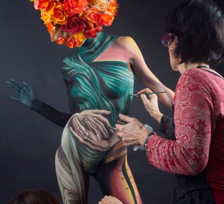 Body painting de Corinne Pérez: inspirado en la obra de salvador Dalí